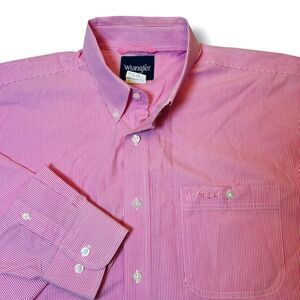 Wrangler Shirt Mens XLT Long Sleeve Shirt